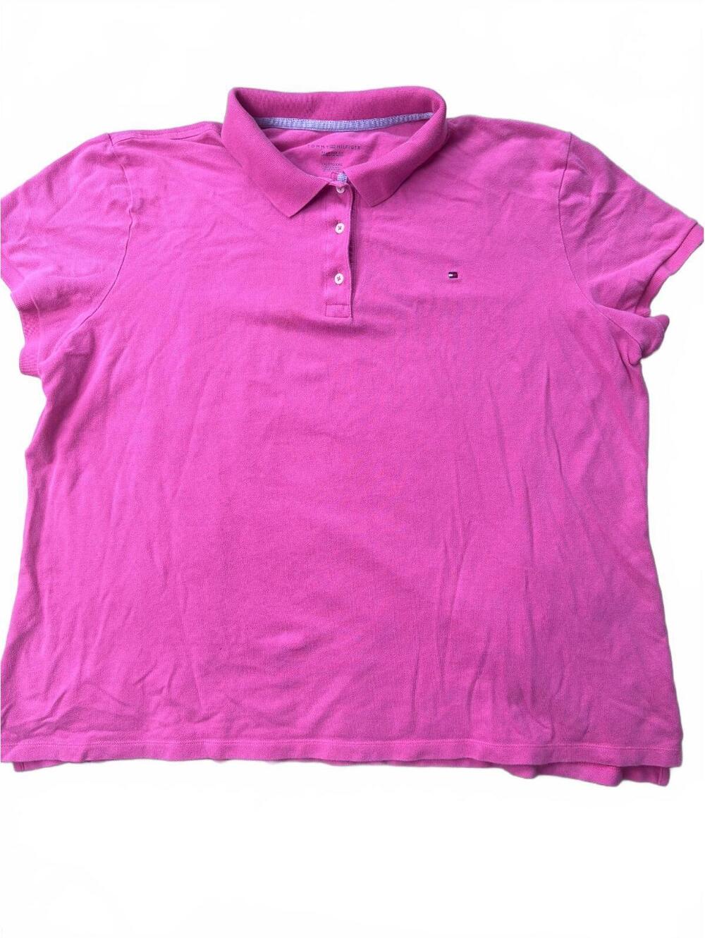 Tommy Hilfiger Relaxed Fit Pink Polo Shirt XXL